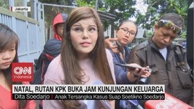 VIDEO: Natal, Dita Soedarjo Kunjungi Ayah di Rutan KPK