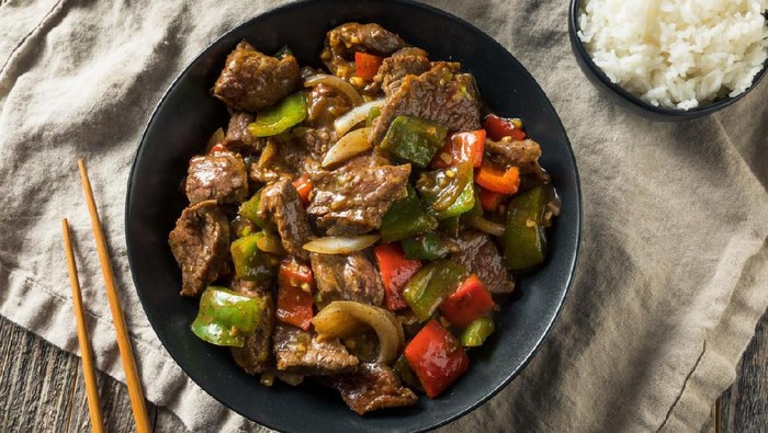 Tumis Paprika Daging Sapi