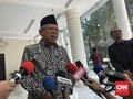 Ma'ruf Amin Bantah Papua Lockdown karena Corona
