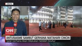 VIDEO: Salat Gerhana di Masjid Istiqlal Jakarta
