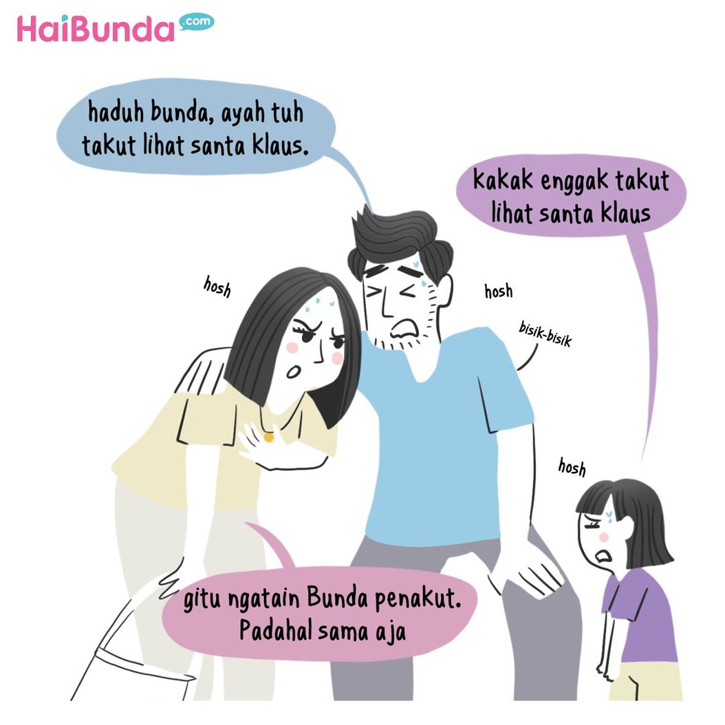 Berbagai hal bisa terjadi di hari besar seperti Hari Raya Natal. Seperti yang dialami Bunda di komik ini. Kalau keluarga Bunda punya cerita Natal apa?