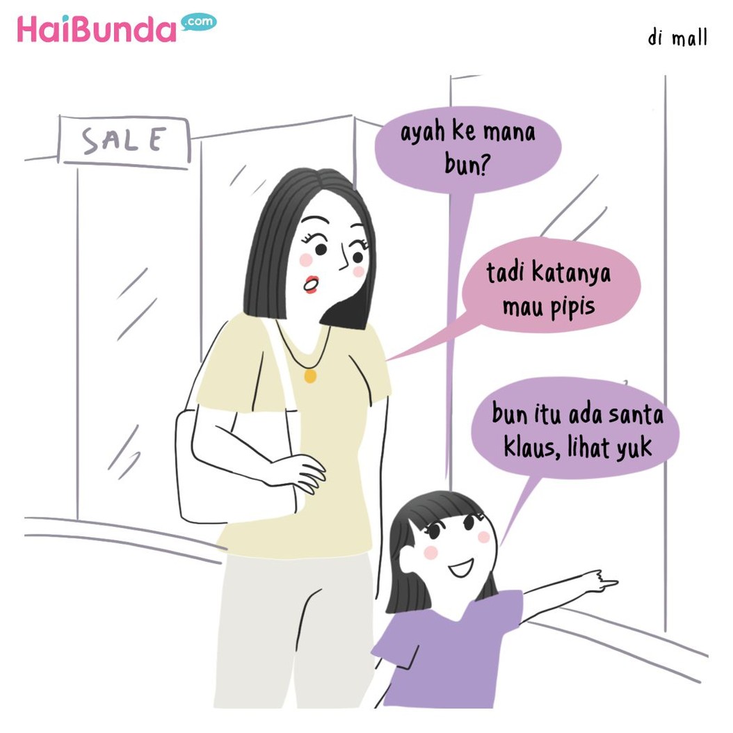Berbagai hal bisa terjadi di hari besar seperti Hari Raya Natal. Seperti yang dialami Bunda di komik ini. Kalau keluarga Bunda punya cerita Natal apa?