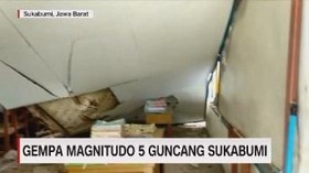 VIDEO: Gempa Magnitudo 5 Guncang Sukabumi