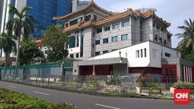 Kawat Berduri Terpasang di Kedubes China Jelang Demo Uighur