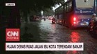 VIDEO: Hujan Deras, Ruas Jalan Ibu Kota Terendam Banjir