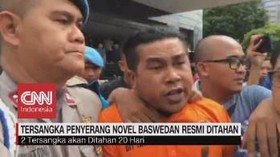 VIDEO: Ini Tampang Tersangka Penyiram Air Keras ke Novel