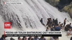 VIDEO: Pesona Air Terjun Bantimurung Gaet Wisatawan