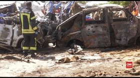 VIDEO: Kesaksian Warga Terguncang Bom Mobil di Somalia