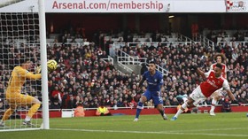 Arsenal Unggul 1-0 atas Chelsea di Babak Pertama