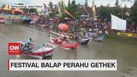 VIDEO: Festival Balap Perahu Gethek di Banyuwangi