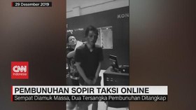 VIDEO: Tersangka Pembunuh Sopir Taksi Online Ditangkap