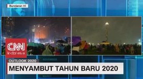 VIDEO: Detik-detik Perayaan Tahun Baru di Monas dan HI