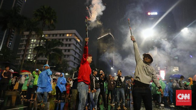 Polisi tak akan mengizinkan kendaraan dan manusia berlalu lalang di kawasan Sudirman-Thamrin, Jakarta Pusat, saat malam tahun baru.