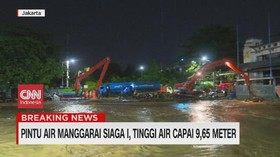 VIDEO: Pintu Air Manggarai Siaga I