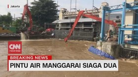 VIDEO: Pintu Air Manggarai Kini Siaga Dua