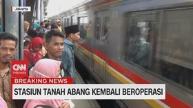 VIDEO: Stasiun Tanah Abang Kembali Beroperasi