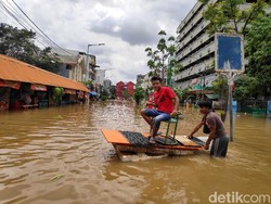 #banjir2020 Awet Trending Terpopuler di Medsos