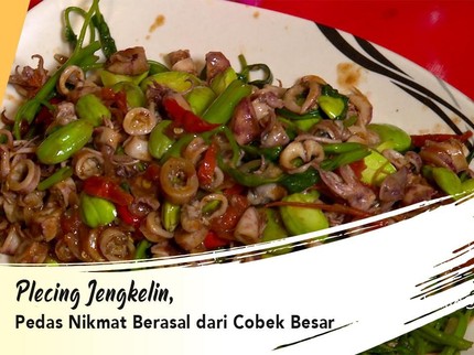 Plecing Jengkelin, Pedas Nikmat Berasal dari Cobek Besar