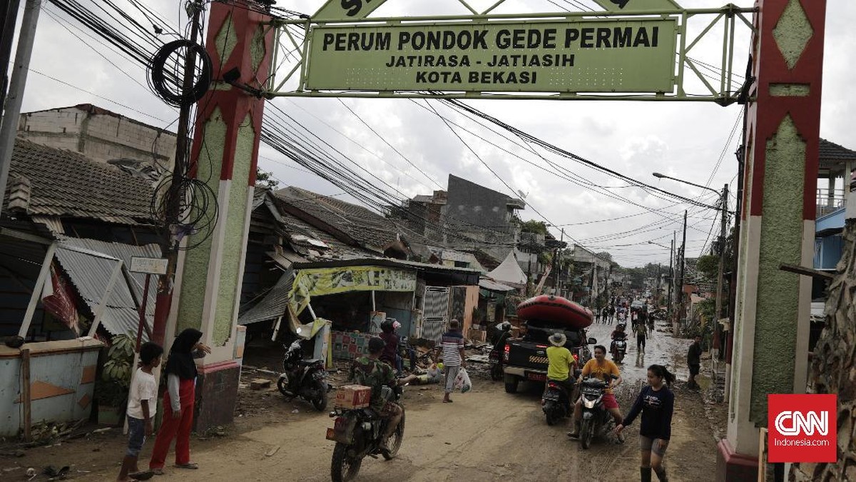 FOTO: Kondisi Pondok Gede Permai Bekasi Usai Diterjang Banjir