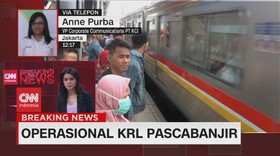 VIDEO: Operasional KRL Pascabanjir
