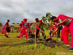Aktifkan Gerakan Penghijauan, Polda Gorontalo Tanam Seribu Pohon