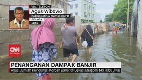 VIDEO: BNPB: Korban Banjir di Bekasi Melebihi 149 Ribu Jiwa