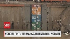 VIDEO: Kondisi Pintu Air Manggarai Kembali Normal