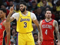 Hasil NBA: Davis Cetak 46 Poin, Lakers Tundukkan Pelicans