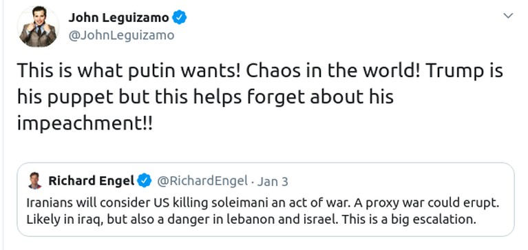 Deretan Artis Hollywood Ini Kecam Serangan AS Atas Kematian Soleimani Terbunuhnya Jenderal Perang Irang, Soleimani atas serangan AS menimbulkan kecaman publik termasuk deretan seleb Hollywood berikut ini!