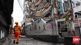 BPBD Ungkap Penyebab Bangunan Roboh di Johar Baru