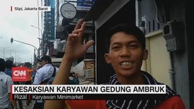 VIDEO: Kesaksian Karyawan Gedung di Slipi Ambruk