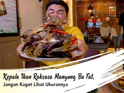 Kepala Ikan Raksasa Manyung Bu Fat, Jangan Kaget Lihat Ukurannya