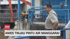 VIDEO: Anies Tinjau Pintu Air Manggarai