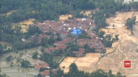 VIDEO: Pantauan Udara ke Lokasi Banjir Bandang di Kab. Lebak