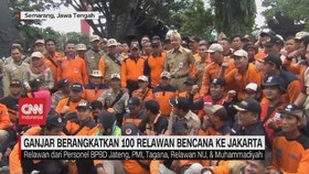 VIDEO: Ganjar Berangkatkan 100 Relawan Bencana ke Jakarta