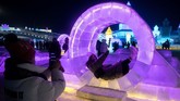 FOTO: Megahnya Festival Es di China Festival Es dan Salju Harbin digelar sejak 25 Desember 2019 sampai 25 Februari 2020.