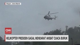 VIDEO: Helikopter Presiden Jokowi Gagal Mendarat
