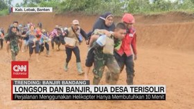 VIDEO: Evakuasi Korban Longsor & Banjir Lebak Banten
