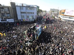 35 Pelayat di Pemakaman Jenderal Soleimani Tewas