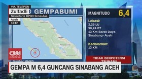 VIDEO: BPBD Semeulue: Guncangan Gempa Terasa Besar
