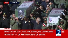 VIDEO: Jenazah Soleimani Tiba di Kampung Halamannya