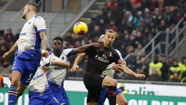 Debut Ibrahimovic bersama Milan Gagal Mengesankan