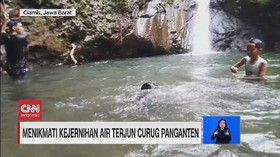 VIDEO: Menikmati Kejernihan Air Terjun Curug Panganten