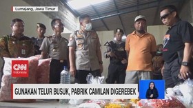 VIDEO: Gunakan Telur Busuk, Pabrik Camilan Digerebek