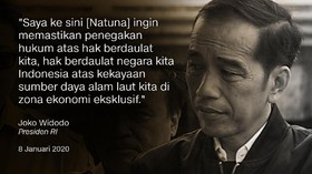 FOTO: Pernyataan Pejabat RI soal Kapal China di Natuna
