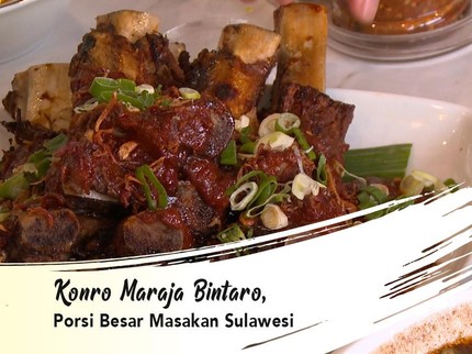 Konro Maraja Bintaro, Porsi Besar Masakan Sulawesi