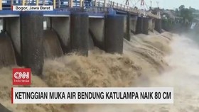 VIDEO: Ketinggian Muka Air Bendung Katulampa Naik 80 Cm