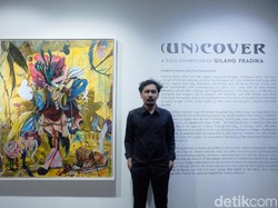 Gilang Fradika Main-main dengan Figur Disney di Lukisannya