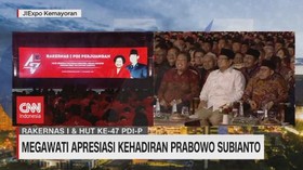 VIDEO: Megawati Apresiasi Kehadiran Prabowo di HUT ke-47 PDIP