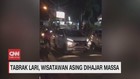 VIDEO: Tabrak Lari, Wisatawan Asing Mabuk Dihajar Massa